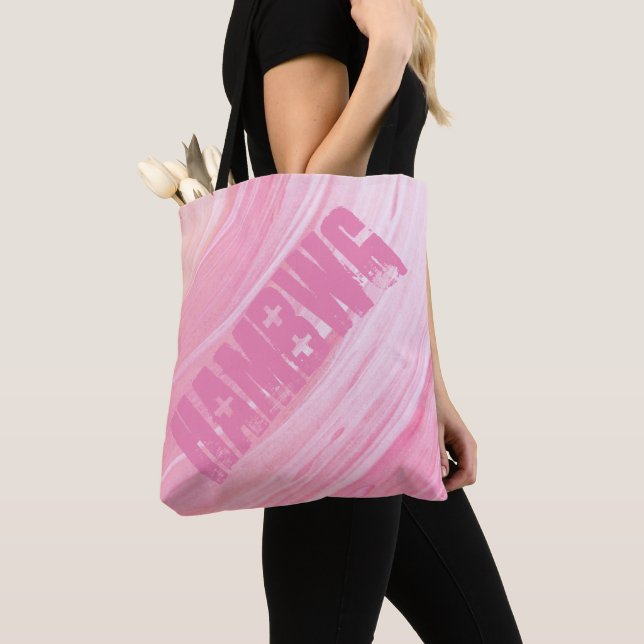 HAMbWG - Tote Bag - Pinky Peach Swirl w/HAMbWG (Von Nahem)