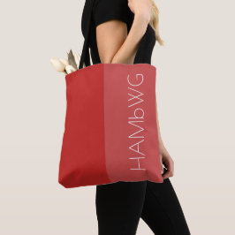 HAMbWG - Tote Bag- Red/Red w HAMbWG Logo