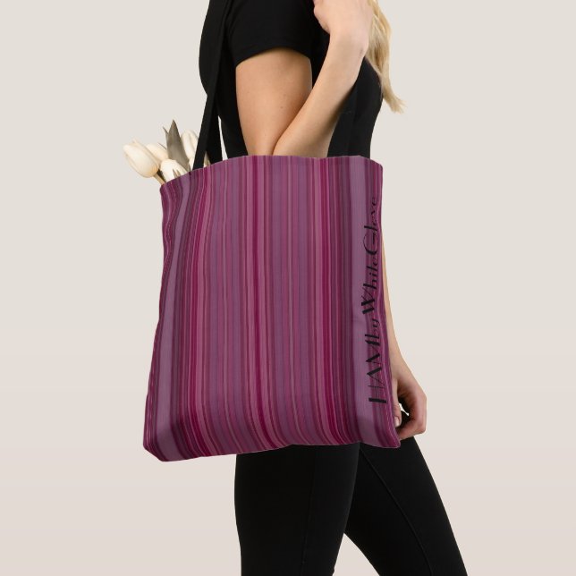HAMbWG - Tote Bag - Ruby Gradient Streifen (Von Nahem)