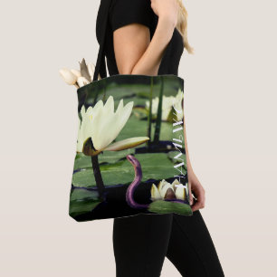 HAMbWG - Tote Bags - Lotus mit Schlange