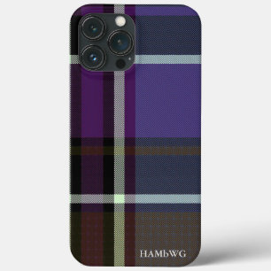 HAMbWG Tough Xtreme Phone Case - Lila Kariert