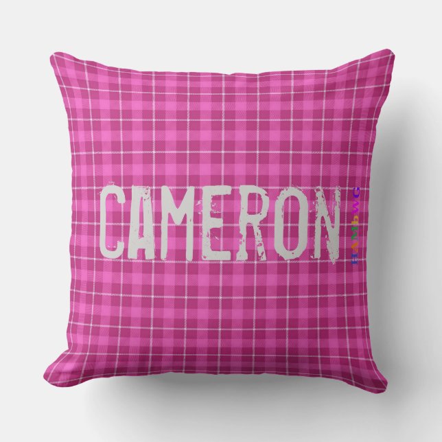 HAMbWG Vanity Pillow - Name hinzufügen - Pink Kari Kissen (Vorderseite)