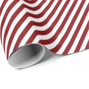 HAMbWG Wrapping Paper - Rot/Weiß Streifen Geschenkpapier