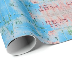 HAMbWG - Wrapping Paper - Sky Blue Distressed Geschenkpapier
