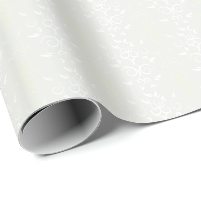 HAMbWG Wrapping Paper - White Creme 5 Geschenkpapier (Rolleneckpunkt)
