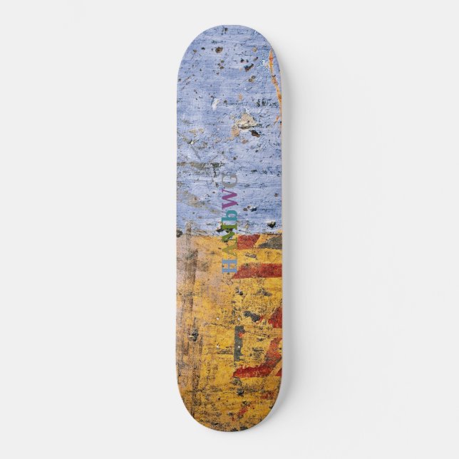 HAMbWG - Zwei farblich bedrückte Aussehen Hardwood Skateboard (Vorderseite)