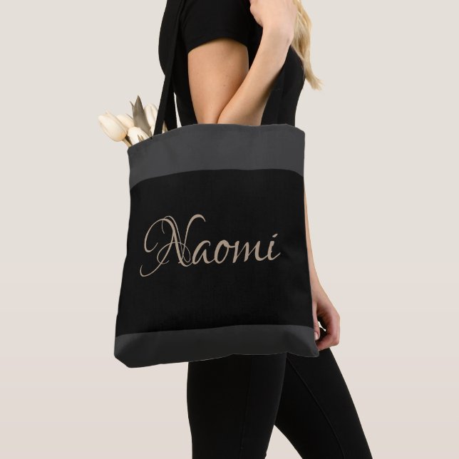 HAMbWG - Zwei Tone Tote Beutel - Farbe, Name (Von Nahem)