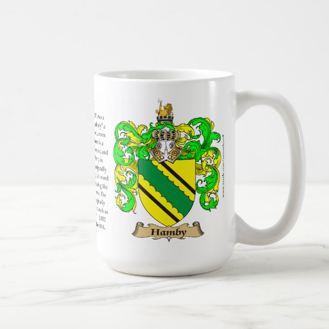 Hamby, der Ursprung, die Bedeutung und das Wappen Tasse (Rechts)