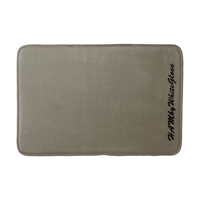 HAMbyWG - 3 Größen Bath Mat - HAMbWG Taupe Badematte (Vorderseite)