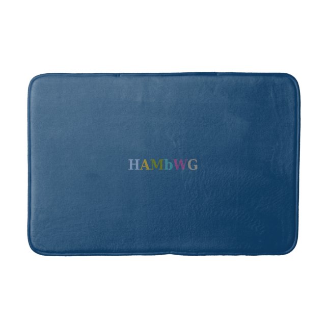 HAMbyWG - 3 Größen Bath Mat - Primärblau Badematte (Vorderseite)