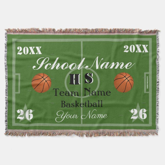 HAMbyWG Anpassbarer Basketball Decke (Vorderseite)