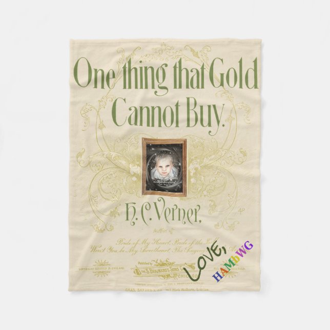 HAMbyWG - Baby Blanket - Eine Sache, die Gold nich Fleecedecke (Vorderseite)