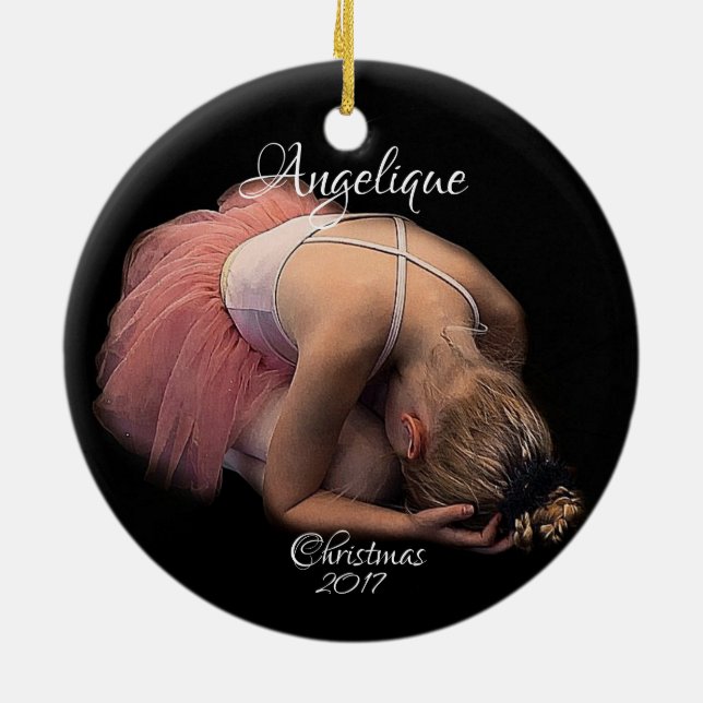 HAMbyWG Ballet Dancer - Foto Ornament (Hinten)