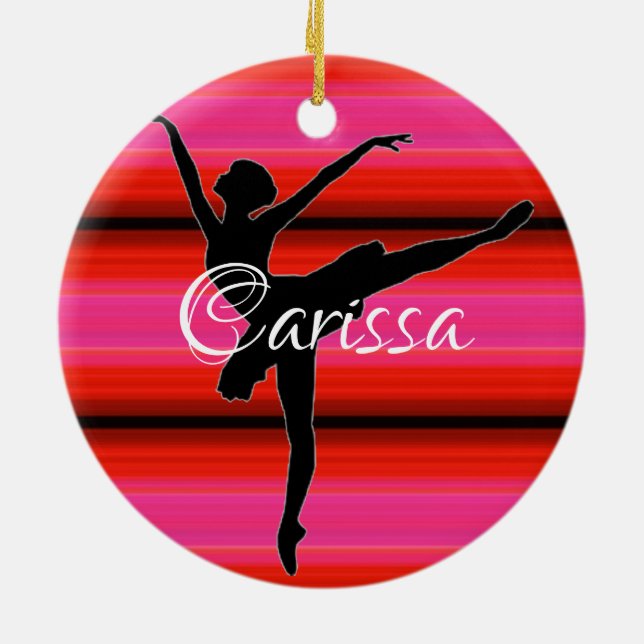 HAMbyWG - Ballet Dancer mit Rot und Rosa Keramikornament (Hinten)