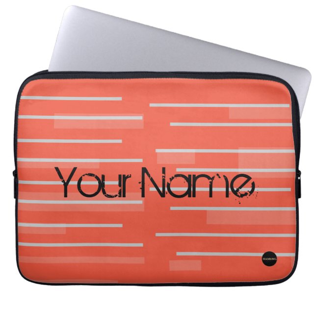 HAMbyWG - "Bar Keine" Design in beliebiger Farbe Laptopschutzhülle (Vorderseite)