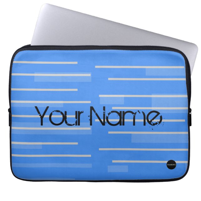 HAMbyWG - "Bar Keine" Design in beliebiger Farbe Laptopschutzhülle (Vorderseite)