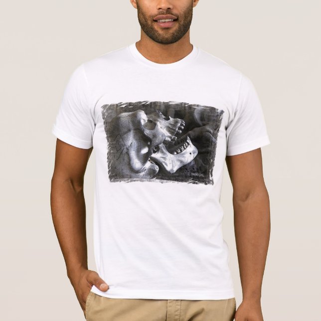 HAMbyWG Basic Bella Leinwand T - Shirt - Skull Pnt (Vorderseite)