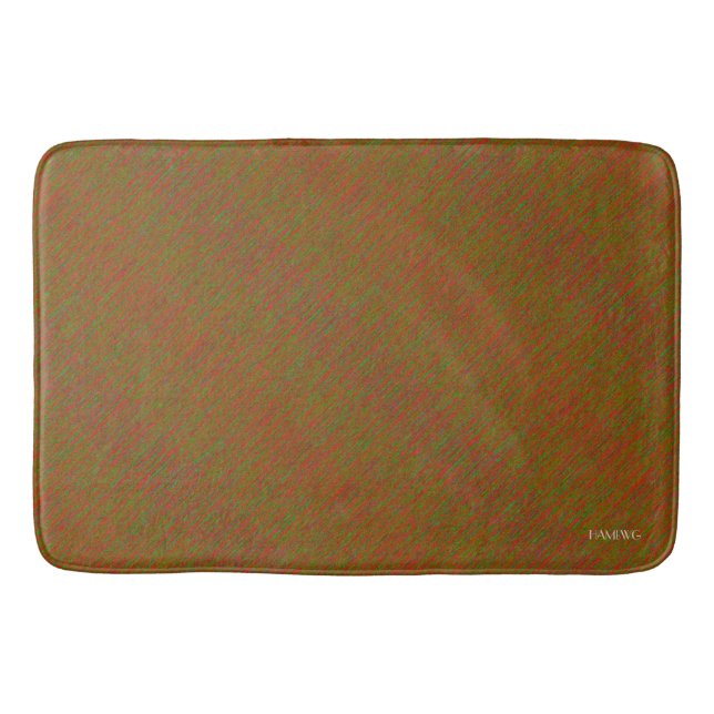 HAMbyWG - Bath Mat - Crazy Red Lime Green Badematte (Vorderseite)