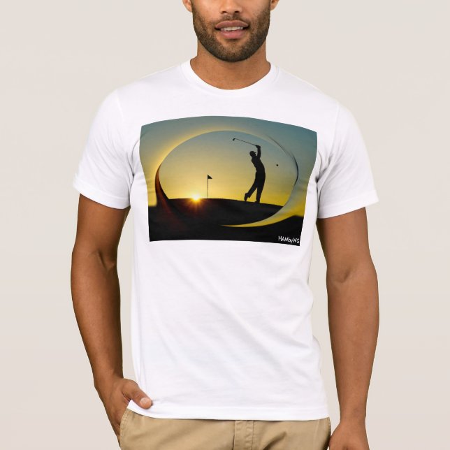 HAMbyWG Bella Leinwand T - Shirt - Sunset Golf (Vorderseite)