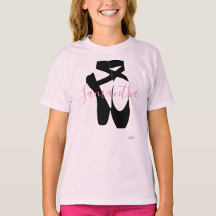 HAMbyWG Black Ballet Slippers mit Ihrem Namen T-Shirt
