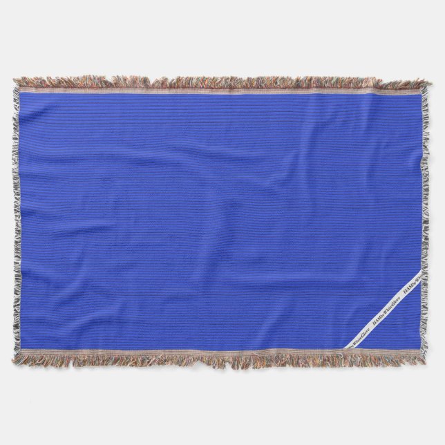 HAMbyWG - Blanket - Hellblauer Streifen Decke (Vorderseite)