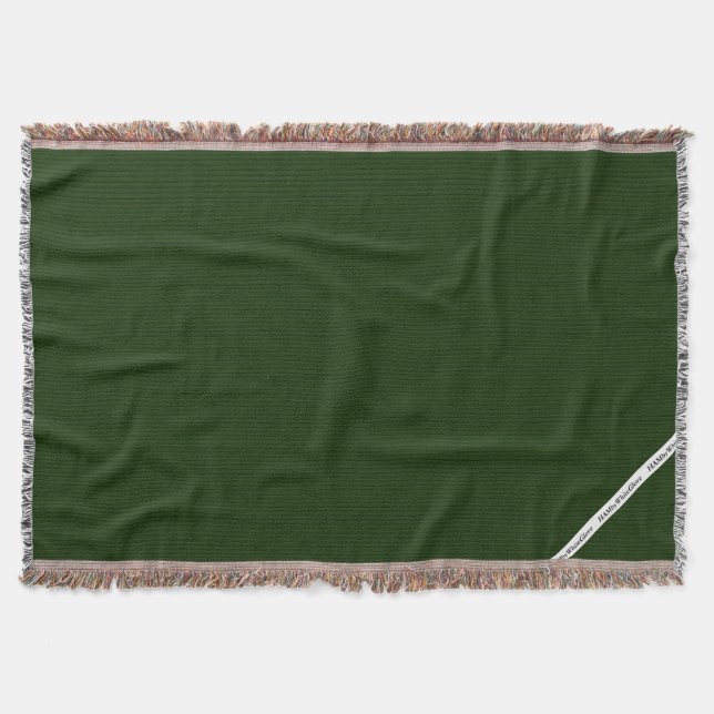 HAMbyWG - Blanket - Smaragdstreifen Decke (Vorderseite)