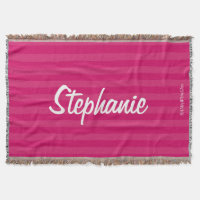 HAMbyWG - Blanket werfen -Zwei/Tone Farbe w Name