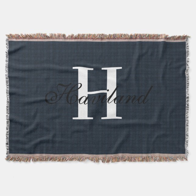 HAMbyWG Blue Kariert Decke (Vorderseite)