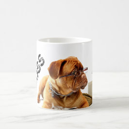 HAMbyWG - BOSS Kaffee Tasse - Bulldog mit Brille