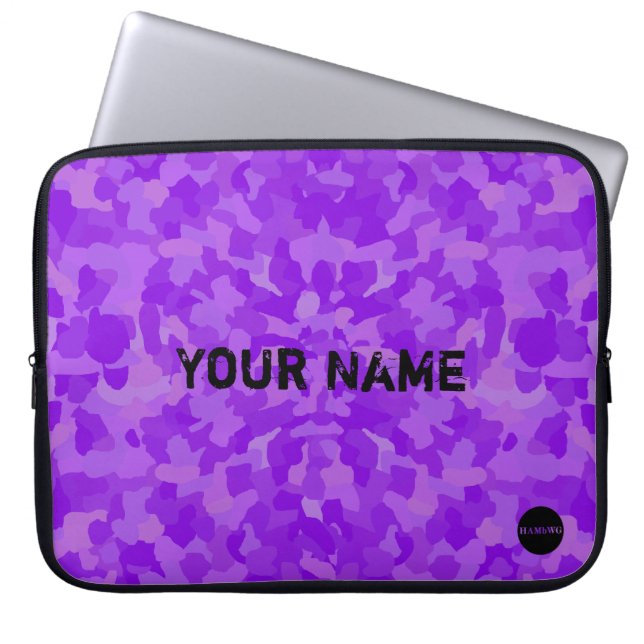 HAMbyWG - Camouflage in Violet Laptopschutzhülle (Vorderseite)