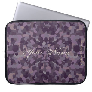 HAMbyWG - Camouflage Inspiriert Muster in Plum Laptopschutzhülle