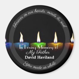 HAMbyWG - Candle Magnet mit Text