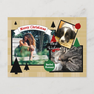HAMbyWG Candy Cane Weihnachtskarte Feiertagspostkarte