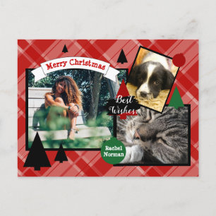 HAMbyWG Candy Cane Weihnachtskarte Feiertagspostkarte