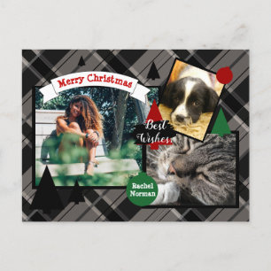 HAMbyWG Candy Cane Weihnachtskarte Feiertagspostkarte