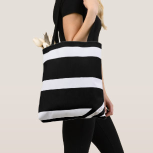HAMbyWG - Canvas-Schultertasche - Schwarz-Weiß-Log