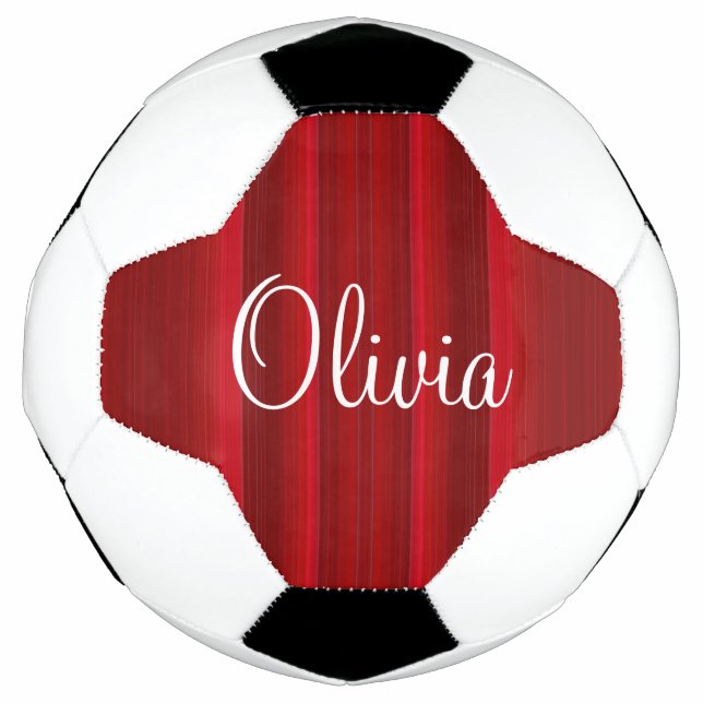 HAMbyWG - Custom Soccer Ball - Red Gradient (Vorderseite)