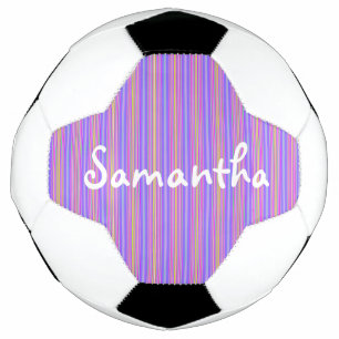 HAMbyWG - Custom Soccer Ball - Violet Streifen
