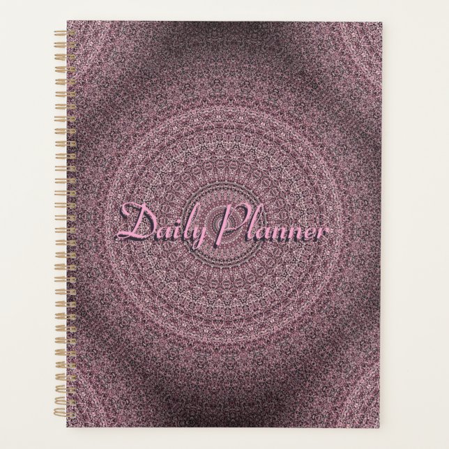 HAMbyWG - Daily Plananner - Pink Mandala Planer (Vorderseite)