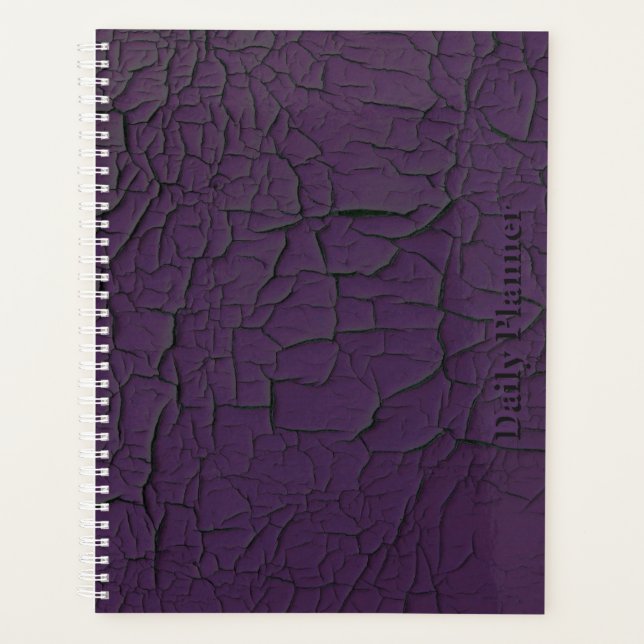HAMbyWG - Daily Planner - Lila Crackle Planer (Vorderseite)