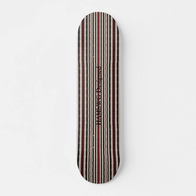 HAMbyWG Design - Skateboard - Schwarzer Roter Knoc (Vorne)