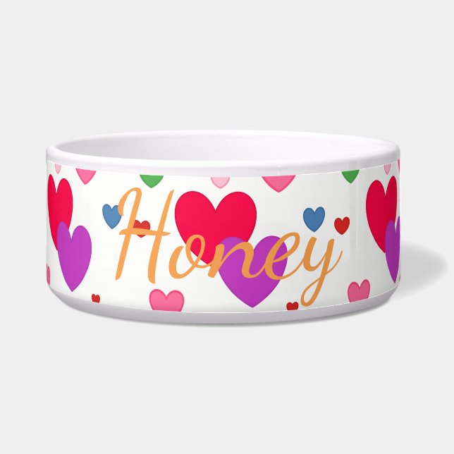 HAMbyWG - Dog food Bowl - Herz Napf (Vorderseite)
