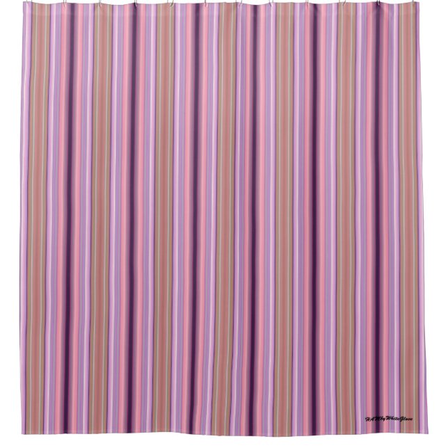 HAMbyWG Duschvorhänge - Gradient "Rhubarb" Duschvorhang (Vorderseite)