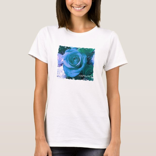 HAMbyWG - Fine Long Sleeve T - Shirt - Blue Rose (Vorderseite)