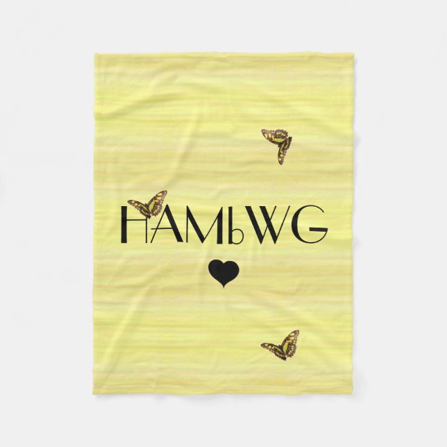 HAMbyWG - Fleece Blanket - Butterflys (Vorderseite)