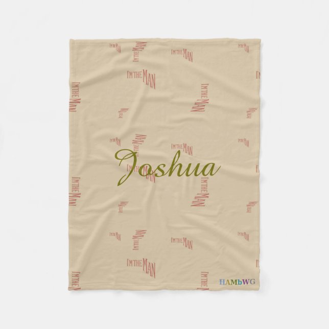 HAMbyWG - Fleece Blanket - Ich bin der Mann (Vorderseite)