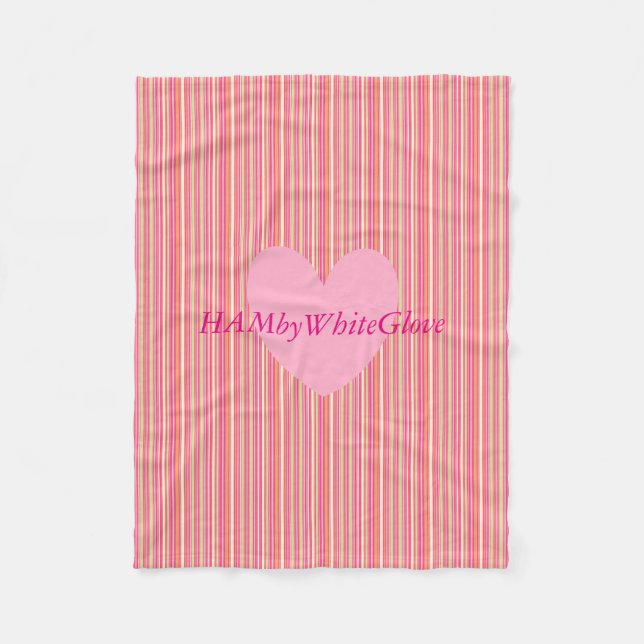 HAMbyWG - Fleece Blanket - Rosa Bar (Vorderseite)