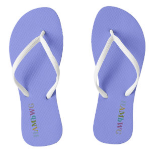 HAMbyWG - Flip-Flops - Periwinkle w Multi-Logo Flip Flops