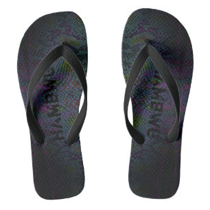 HAMbyWG - Flipp-Flops - Schlange Dunkel Flip Flops