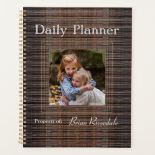 HAMbyWG - Foto Daily Planner - Braune Textur Planer